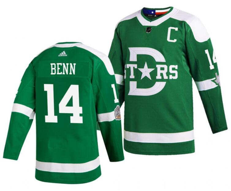 Custom Dallas Stars green Winter Classic jersey
