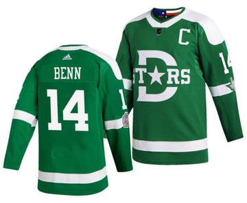 Custom Dallas Stars green Winter Classic jersey