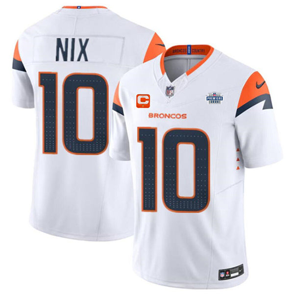 Bo Nix Denver Broncos white FUSE jersey