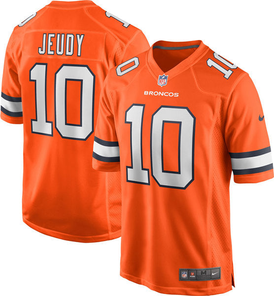 Denver Broncos #10 Jerry Jeudy Orange Game Jersey