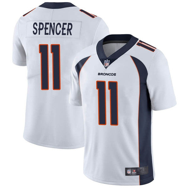 Denver Broncos #11 Diontae Spencer White Jersey