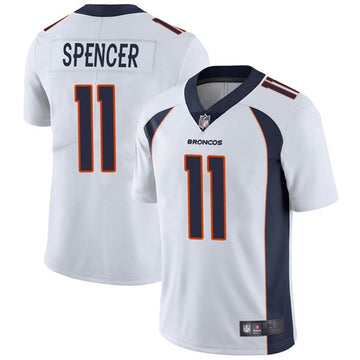 Denver Broncos #11 Diontae Spencer White Jersey