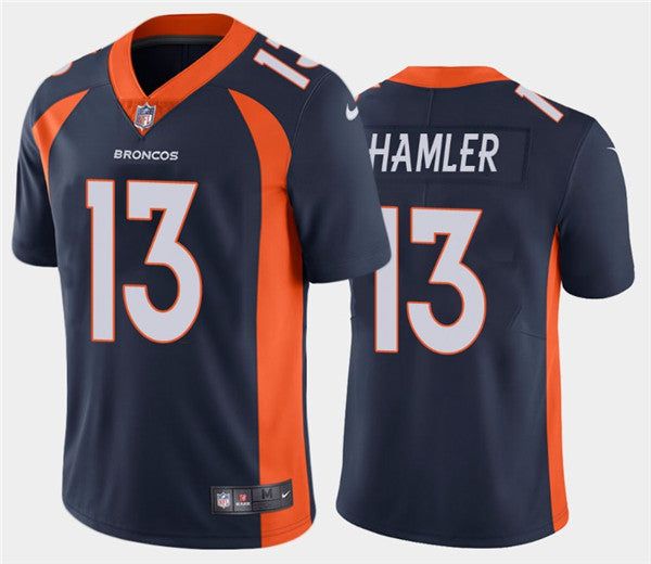 Denver Broncos #13 KJ Hamler Navy Jersey