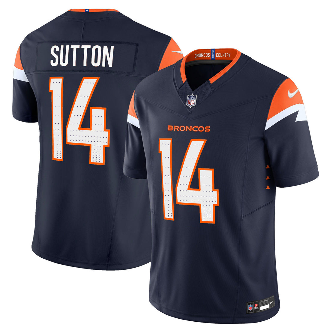 Courtland Sutton Denver Broncos navy FUSE jersey