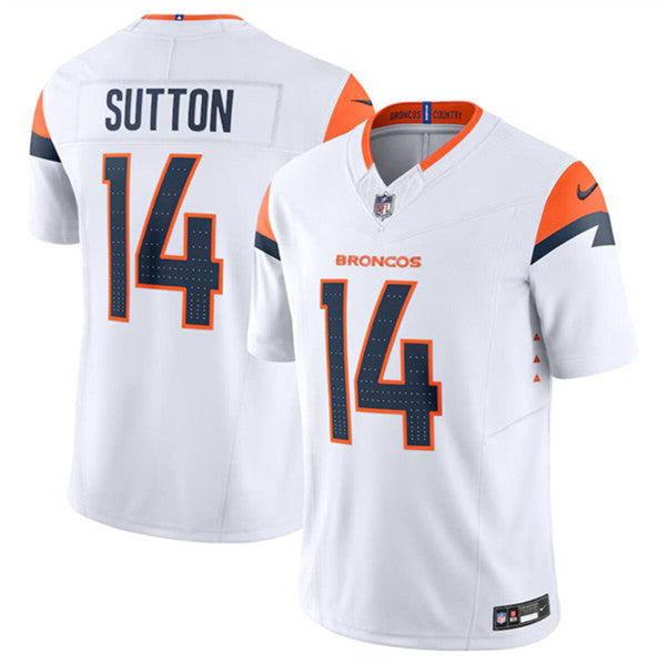 Courtland Sutton Denver Broncos white FUSE jersey