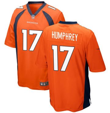 Lil'Jordan Humphrey Denver Broncos orange Game jersey