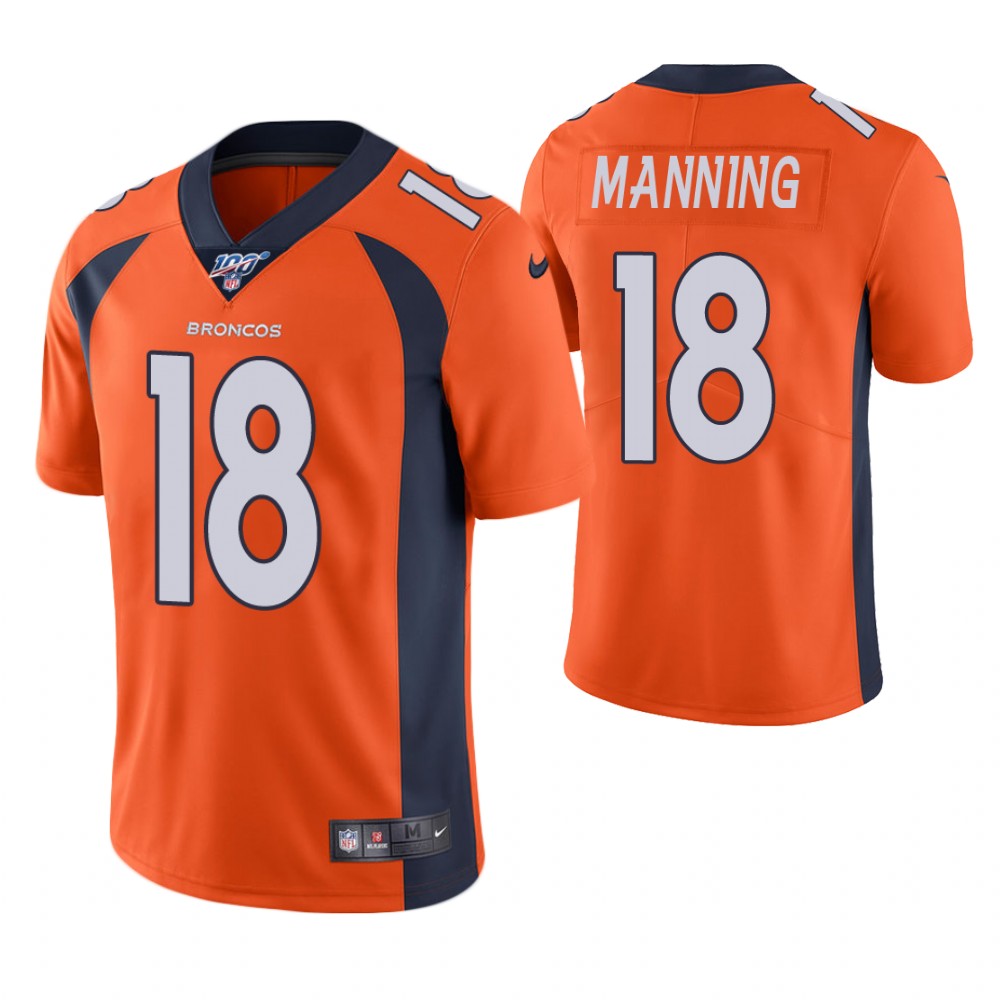 Peyton Manning Denver Broncos orange jersey