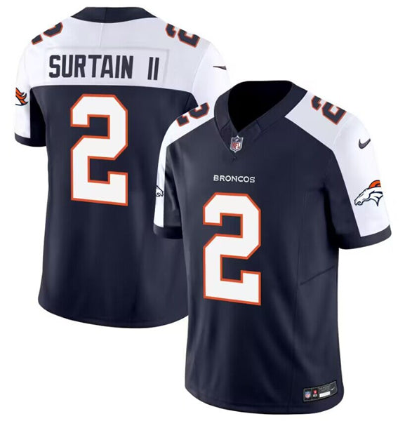 Pat Surtain II Denver Broncos navy FUSE jersey