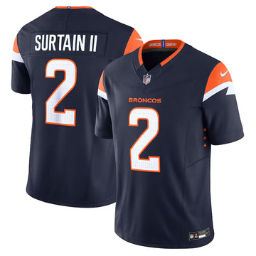 Pat Surtain II Denver Broncos navy FUSE jersey