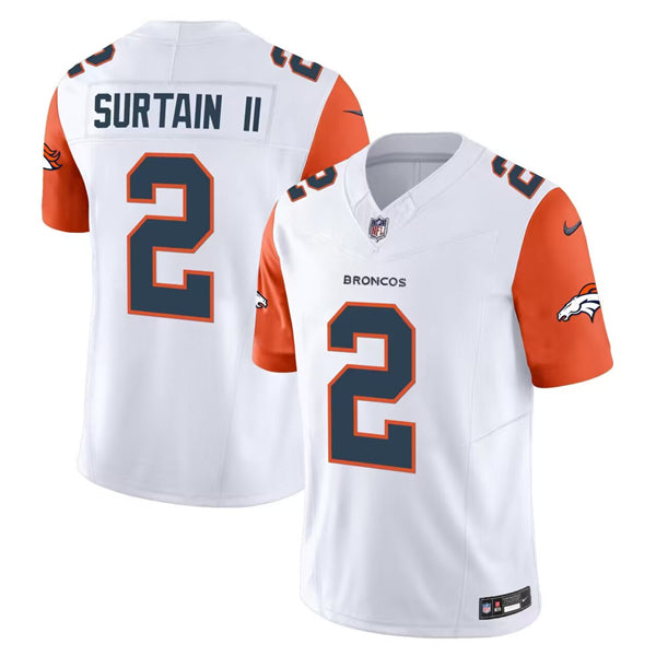 Pat Surtain II Denver Broncos white FUSE jersey