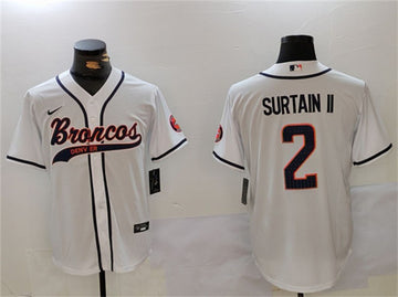 Pat Surtain II Denver Broncos white jersey