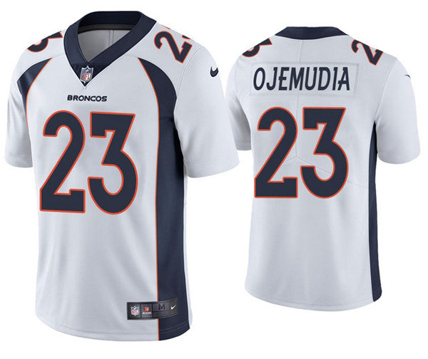 Michael Ojemudia Denver Broncos white jersey