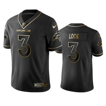 Drew Lock Denver Broncos black jersey