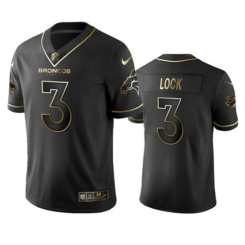 Drew Lock Denver Broncos black jersey