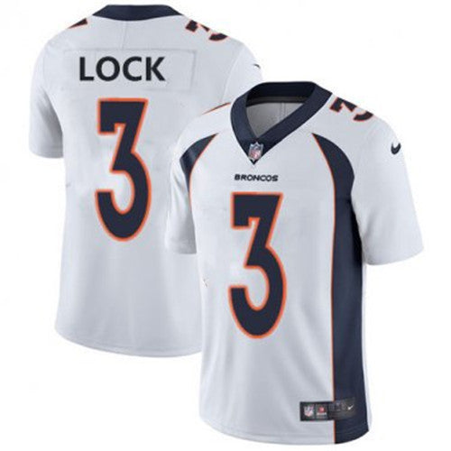 Drew Lock Denver Broncos white jersey