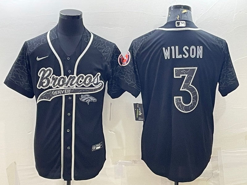 Russell Wilson Denver Broncos black jersey