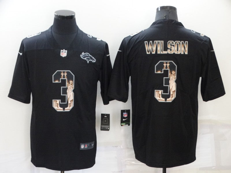 Russell Wilson Denver Broncos black jersey