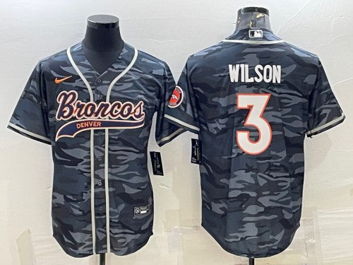 Russell Wilson Denver Broncos gray Camo jersey