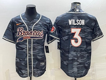 Russell Wilson Denver Broncos gray Camo jersey