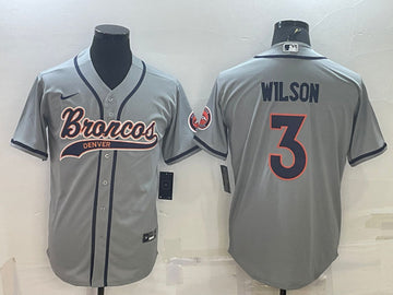 Russell Wilson Denver Broncos gray jersey