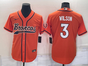 Russell Wilson Denver Broncos orange jersey