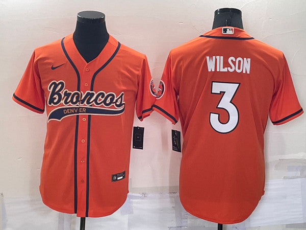 Russell Wilson Denver Broncos orange jersey