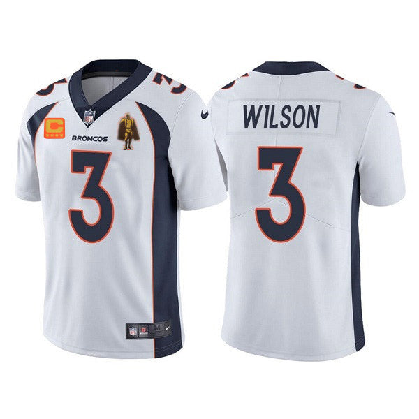 Russell Wilson Denver Broncos white jersey