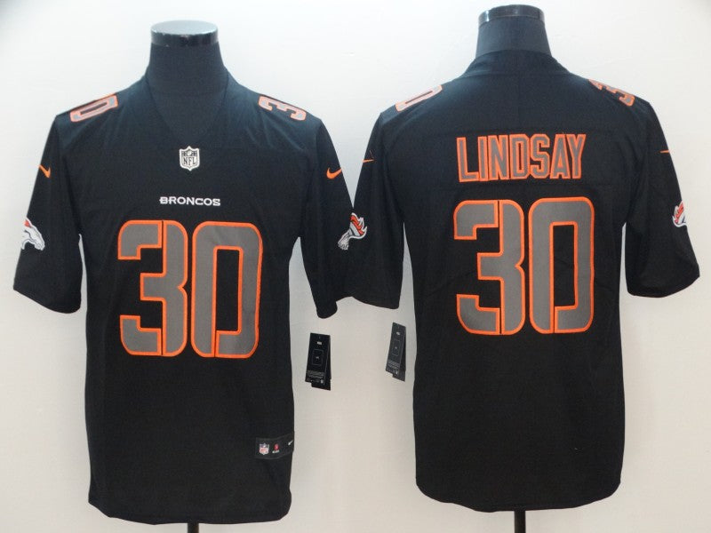 Phillip Lindsay Denver Broncos black jersey