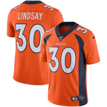 Phillip Lindsay Denver Broncos orange jersey