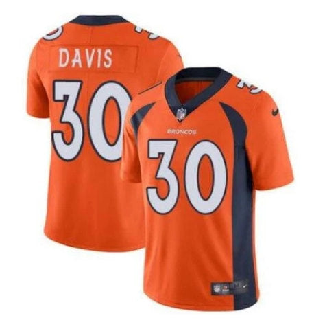 Terrell Davis Denver Broncos orange jersey