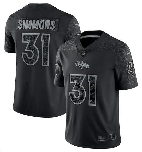 Justin Simmons Denver Broncos black jersey