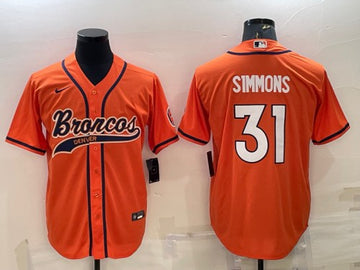 Justin Simmons Denver Broncos orange jersey