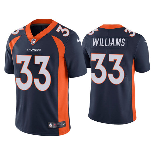 Javonte Williams Denver Broncos navy jersey