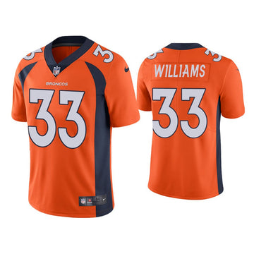 Javonte Williams Denver Broncos orange jersey