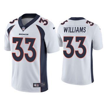 Javonte Williams Denver Broncos white jersey