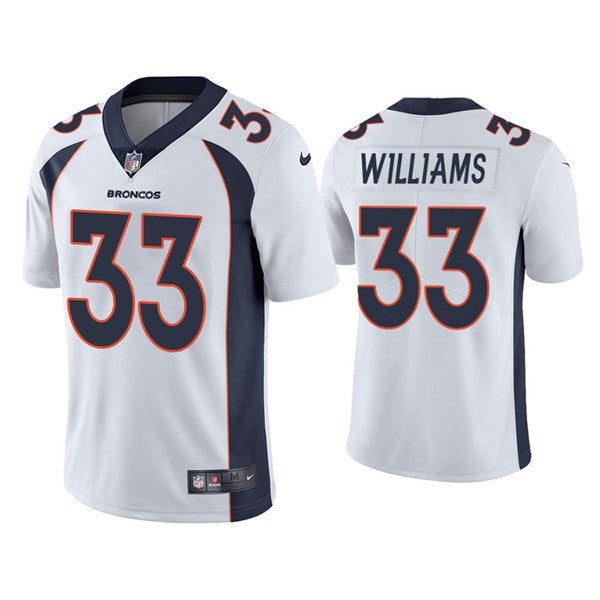 Javonte Williams Denver Broncos white jersey