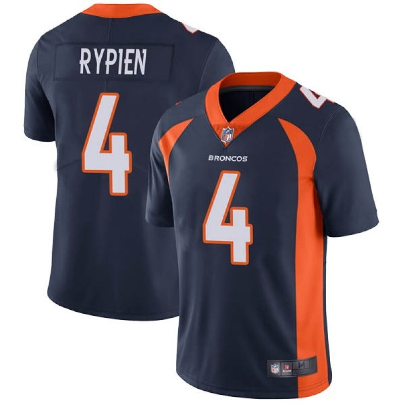 Brett Rypien Denver Broncos navy jersey