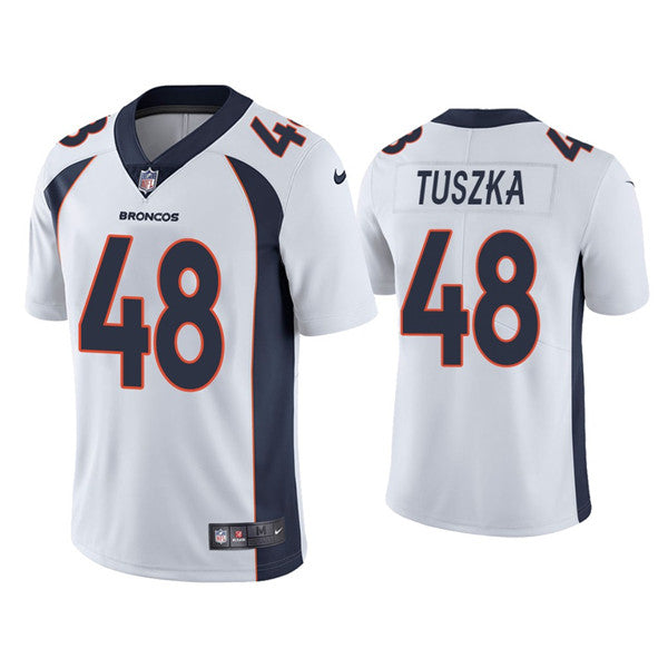 Derrek Tuszka Denver Broncos white jersey