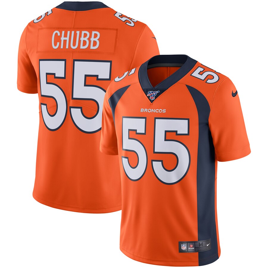 Bradley Chubb Denver Broncos orange jersey