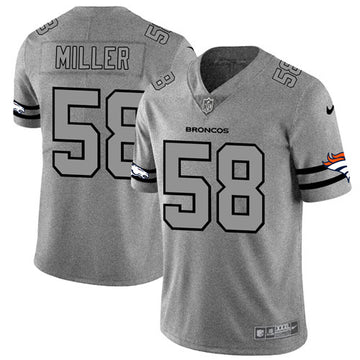 Von Miller Denver Broncos gray jersey