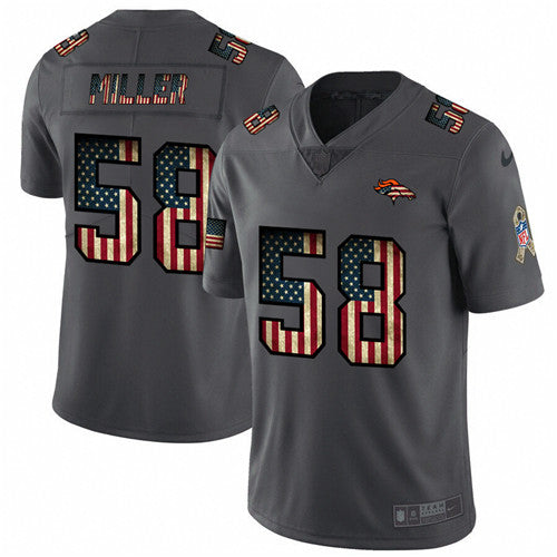 Von Miller Denver Broncos grey Salute To Service jersey