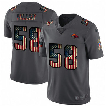 Von Miller Denver Broncos grey Salute To Service jersey