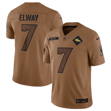 John Elway Denver Broncos brown Salute To Service jersey