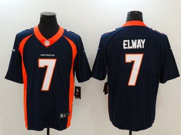 John Elway Denver Broncos navy jersey