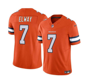 John Elway Denver Broncos orange FUSE jersey