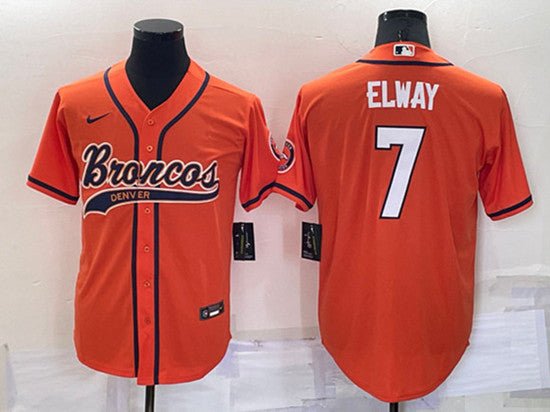 John Elway Denver Broncos orange jersey