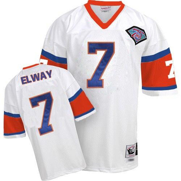 John Elway Denver Broncos white Throwback jersey