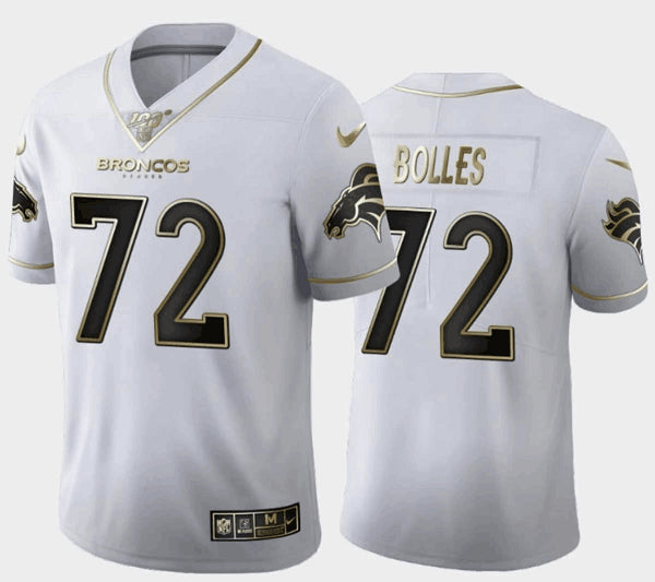 Garett Bolles Denver Broncos white jersey