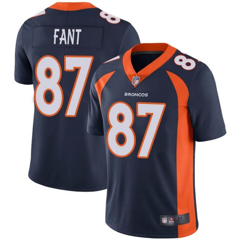 Noah Fant Denver Broncos navy jersey