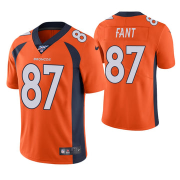 Noah Fant Denver Broncos orange jersey